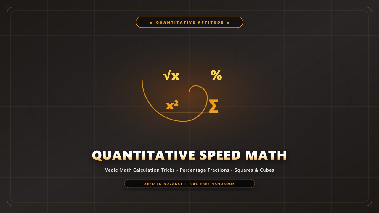 Quantitative Speed Math Handbook
